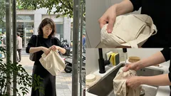 큰 에코백 30초 접기, 가방 속 부피 줄이는 3단계 정리법