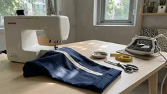 마스킹테이프로 바느질 직선 잡는 법, 밑단이 흔들릴 때 딱 좋아요