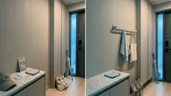 110엔 접이식 벽걸이 후크로 세면대 옆 데드스페이스 살리는 법