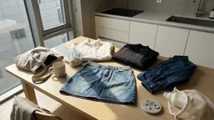 환절기 데님 미니스커트 코디 3가지로 출근부터 주말까지 끝내기