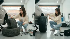 겨울 타이어 여름에 계속 타면 위험한 이유, 제동거리로 확인하기