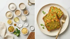 카레 향 솔솔, 채소 듬뿍 쌀가루 케이크 살레(짭짤 파운드케이크) 굽는 법