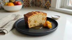 캐러멜 사과와 홍차 향이 은근히 퍼지는 쌀가루 파운드케이크(글루텐프리)