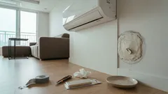 에어컨 옆 벽 구멍 퍼티, 갈라지면 생기는 문제와 교체 타이밍