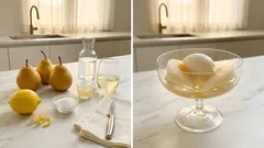 화이트와인 향 더한 양배(서양배) 콩포트—너무 달지 않게 촉촉하게 만드는 법