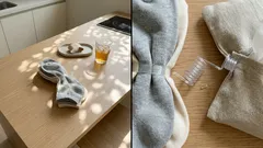 가위 없이 양말 태그 깔끔하게 떼는 법, 손으로 ‘툭’ 끊기