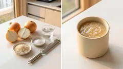 양파 갈아 누룩에 발효했더니—육수 없이도 깊어지는 비건 콘소메 베이스