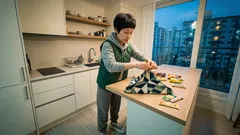 키친크로스 하나로 2분 만에 소형 트레이 만드는 접기 방법